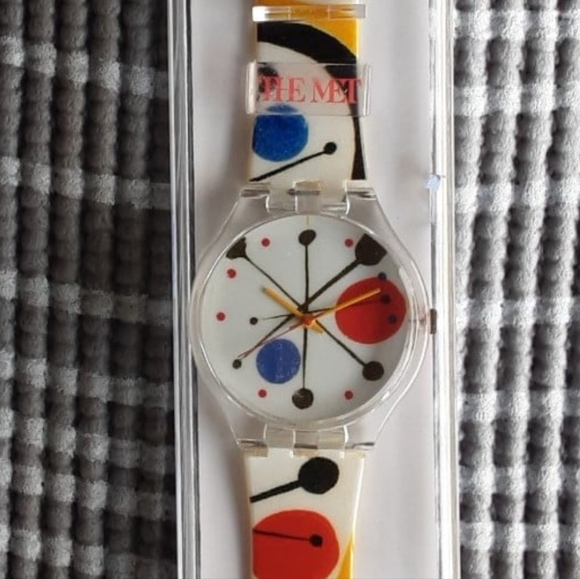 Accessories - Alexander Calder Art Watch Modern Wristwatch colorful geometric  primary colors
